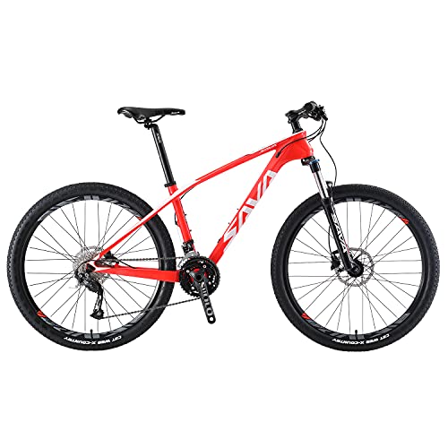 SAVADECK DECK2.0 Bicicleta de montaña de Carbono 26 '' / 27.5"/ 29" Bicicleta de montaña de Carrera XC MTB de Fibra de Carbono de Cola Dura Completa con 27 velocidades Shimano Altus M2000 GroupSet