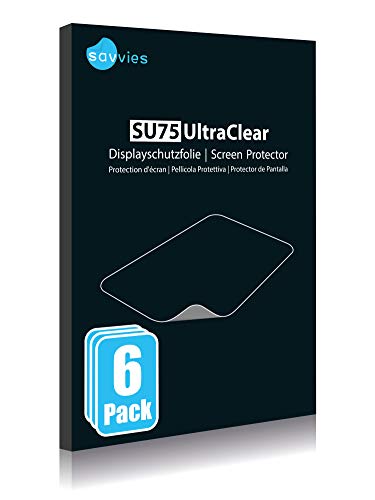 savvies Protector Pantalla Compatible con Bryton Rider 320 (6 Unidades) Película Ultra Transparente