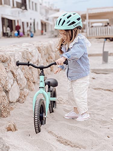 Sawyer Bikes - Casco Infantil Ajustable Niños - Bicicleta/Patinete (Mint)