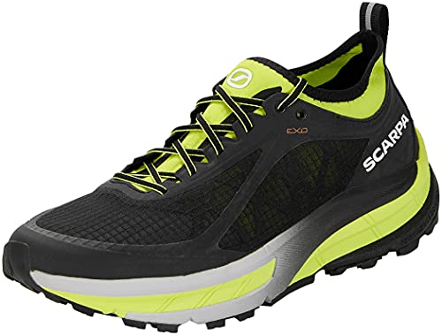 Scarpa Golden Gate, Zapatillas de Trail Running Hombre, Black-Lime ATR i-Respond, 46 EU