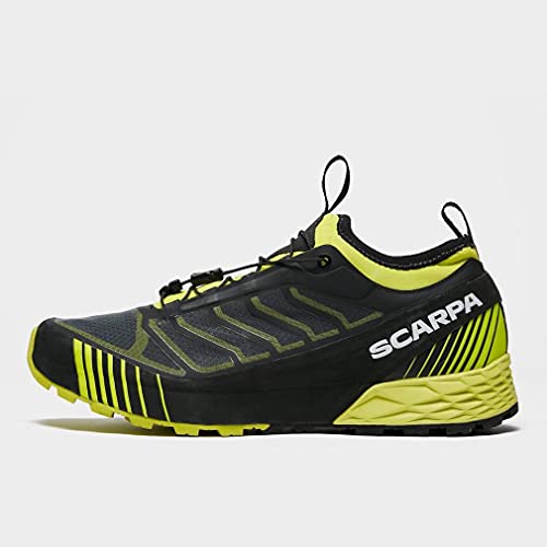 Scarpa RIBELLE Run, Zapatillas de Trail Running Hombre, Black-Lime ARSF Speed Force, 44 EU