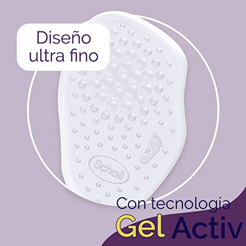 Scholl Party Feet, almohadillas plantares con tecnología Gel Activ, amortiguación y protección de la planta del pie, 2 almohadillas