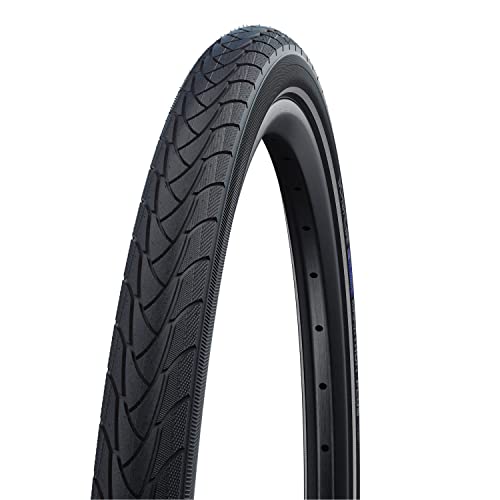 Schwalbe Fahrradreifen Marathon Plus Reflex Neumáticos para Bicicleta, Unisex, Negro-Negro, Talla 26 x 1.3/8