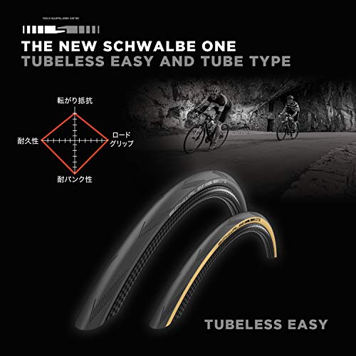 Schwalbe Faltreifen One Hs462 Cubierta para Bicicleta, Deportes y Aire Libre, Negro, 28" 700x25C 25-622s