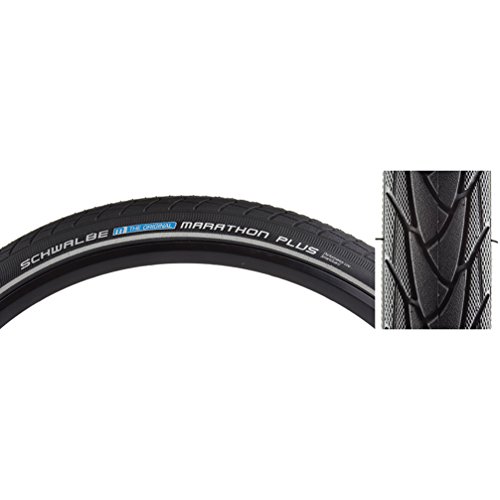 Schwalbe Marathon Plus SmartGuard Endurance - Cubierta de bicicleta (406 mm, 20", con revestimiento interior de alambre) negro negro Talla:47 / 406