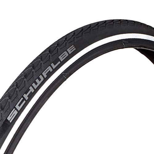 Schwalbe Pneumatico 24x1.00 (25-540) Marathon Plus Nero Rigido Neumáticos para Bicicleta, Adultos Unisex, Negro/Reflex, 24 x 1