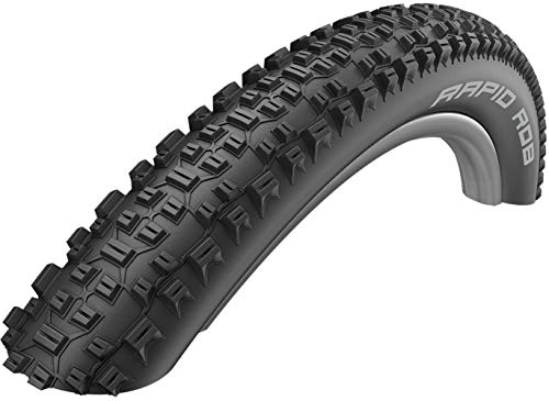 Schwalbe Rapid Rob Cubierta para Bicicleta de montaña, 27.5x2.25, Unisex, Negro