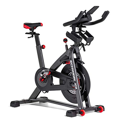 Schwinn IC8 mit Bluetooth Bicicleta Interior magnética, Ajuste de Resistencia de 100 Veces con Pantalla Digital, función de la App Compatible, SPD-Klickpedale, MAX. Benutzergewicht 150 kg