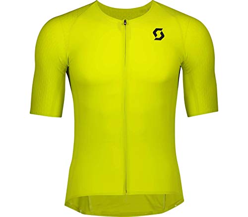 SCOTT Maillot RC Premium KINETECH S/SL, Hombres, sul Yel/blac, L