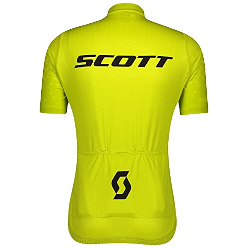 SCOTT Maillot RC Team 10 S/SL, Hombres, Sulphur Yellow/Black, XXL (58)