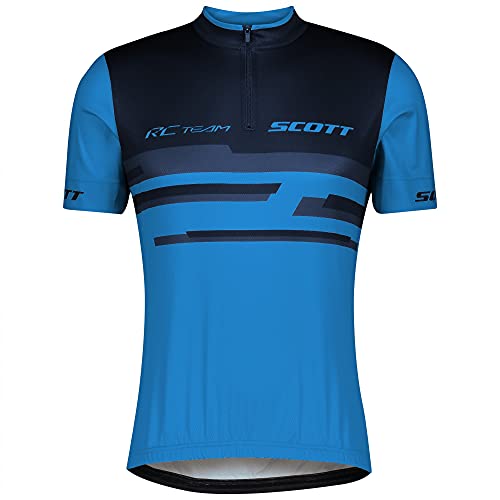 SCOTT Maillot RC Team 20 S/SL, Hombres, Atlantic Blue/Midnight Blue, M (46/48)