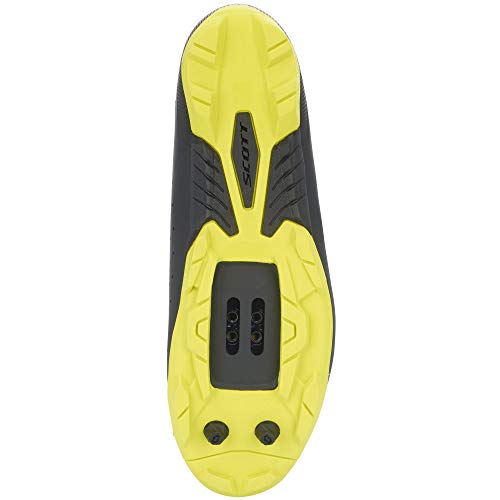 Scott MTB Comp Boa 2020 - Zapatillas de ciclismo, color negro y amarillo, Hombre, Color negro mate Sulphur amarillo., 45