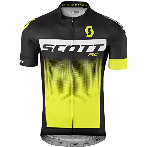 Scott RC Pro bicicleta camiseta corta negro/amarillo 2017, primavera/verano, hombre, color black/sulphur yellow, tamaño S