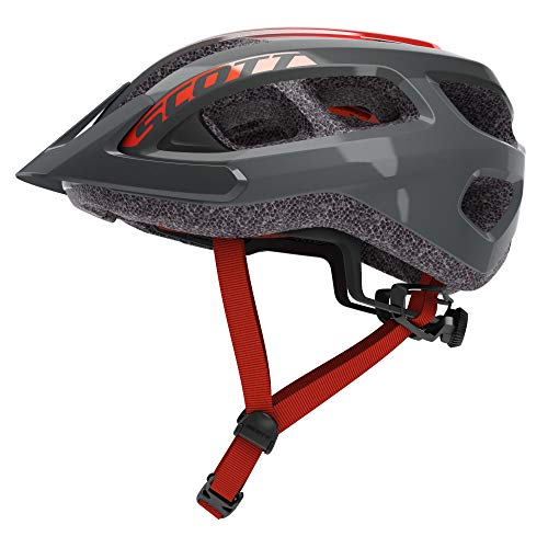 Scott Supra 2021 - Casco para bicicleta de montaña (54-61 cm), color gris y rojo