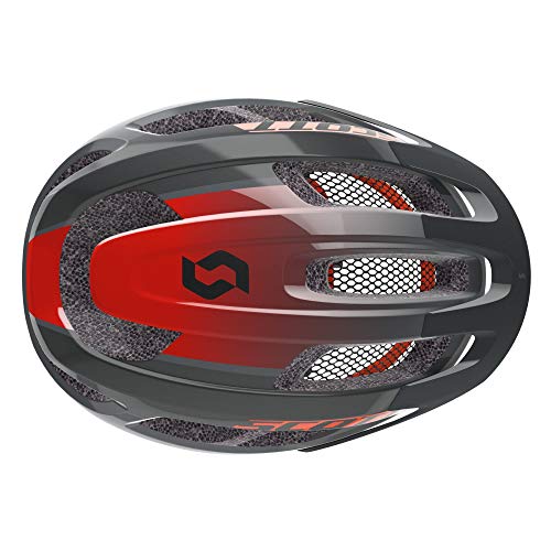 Scott Supra 2021 - Casco para bicicleta de montaña (54-61 cm), color gris y rojo