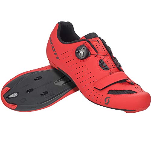 SCOTT Zapatilla Carretera Comp Boa Ciclismo, Hombre, Matt Red/Black, 40