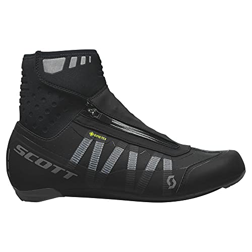 SCOTT Zapatilla Carretera Heater Gore-Tex Ciclismo, Hombre, Black/Black Reflective, 41