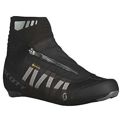 SCOTT Zapatilla Carretera Heater Gore-Tex Ciclismo, Hombre, Black/Black Reflective, 41