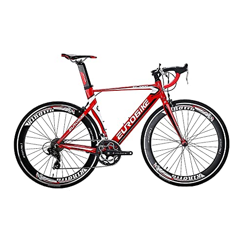 SD XC7000 Bicicleta de carretera para adultos ligera Marco de aluminio Bicicleta de carretera 54CM 700C Marco de bicicleta de carretera (rojo)