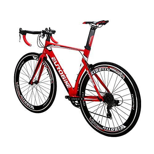 SD XC7000 Bicicleta de carretera para adultos ligera Marco de aluminio Bicicleta de carretera 54CM 700C Marco de bicicleta de carretera (rojo)