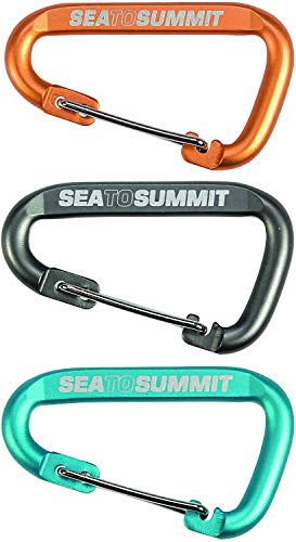 Sea to Summit Accessory Carabiner Set 3pcs Accesorios Escalada, Adultos Unisex, Azul, Talla Única
