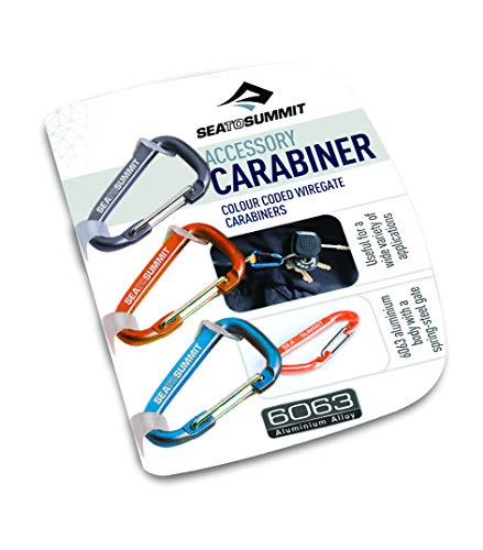 Sea to Summit Accessory Carabiner Set 3pcs Accesorios Escalada, Adultos Unisex, Azul, Talla Única