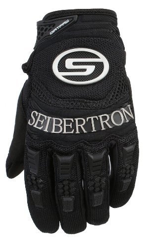 Seibertron Dirtpaw Hombres Profesional Bicicletas MTB Racing Off-Road/Dirt Bike Deportes Guantes (Negro, M)