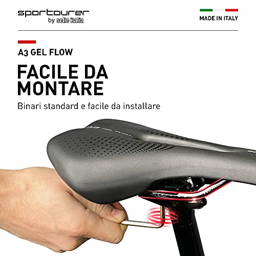 Selle Italia A3 Sillín, Unisex-Adult, Negro, One Size