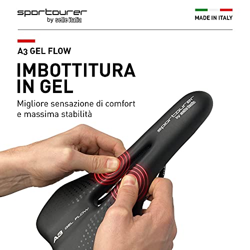 Selle Italia A3 Sillín, Unisex-Adult, Negro, One Size