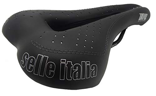 Selle Italia Diva Flow Sillín para Mujer, Negro, S3