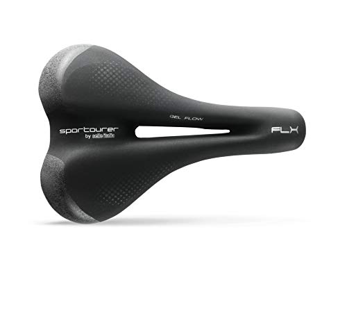 Selle Italia FLX Gel Flow Sillín, Mujer, Negro, L2