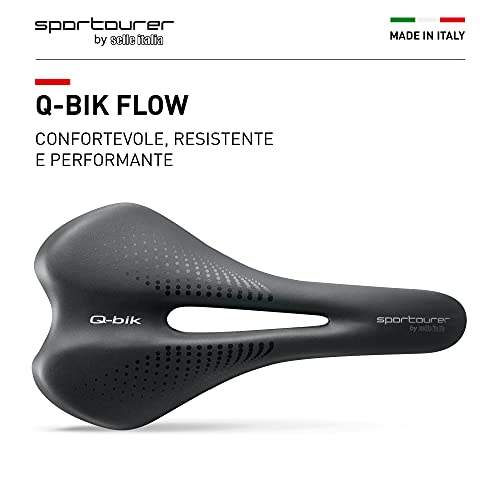 Selle Italia Q-Bike Sillín, Unisex-Adult, Negro, One Size