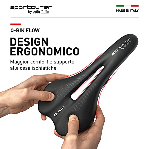 Selle Italia Q-Bike Sillín, Unisex-Adult, Negro, One Size