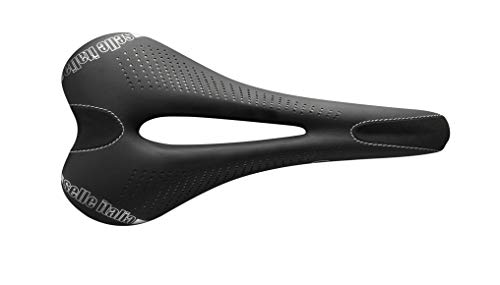 Selle Italia - Sillìn Bicicleta de Carretera C2 Gel Flow, Rail Manganese Tubo Ø7, Sillìn Road Gran Turismo Fibra-tek, Comfort Gel, Amortiguador