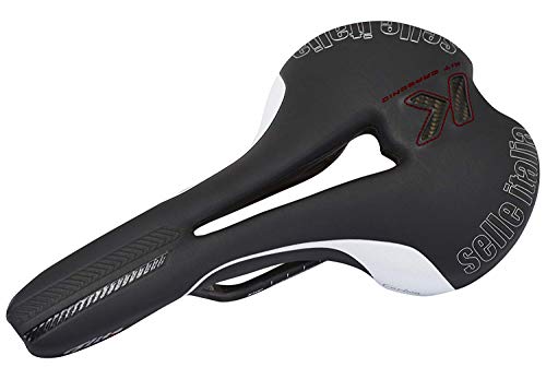 Selle Italia - Sillìn Bicicleta de Carretera FLITE Kit Carbonio Flow, Rail Carbon/Keramic Ø7x9, Sillìn Road Perfomance Fibra-tek Ligero, Comfort