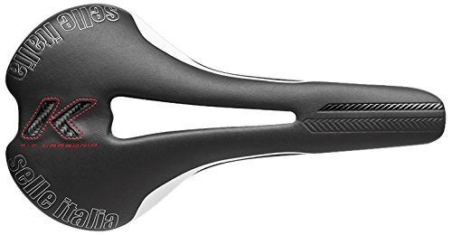 Selle Italia - Sillìn Bicicleta de Carretera FLITE Kit Carbonio Flow, Rail Carbon/Keramic Ø7x9, Sillìn Road Perfomance Fibra-tek Ligero, Comfort