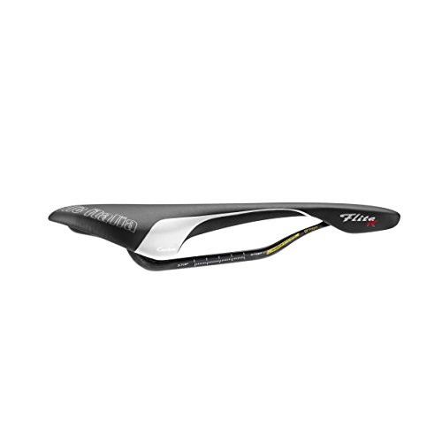 Selle Italia - Sillìn Bicicleta de Carretera FLITE Kit Carbonio, Rail Carbon/Keramic Ø7x9, Sillìn Road Perfomance Fibra-tek Ligero, Comfort