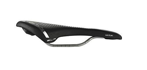 Selle Italia - Sillìn Bicicleta de Carretera MAX SLR Gel Superflow, Rail TI 316 Tubo Ø7, Sillìn Road Gran Turismo Fibra-tek, Comfort Gel, Amortiguador