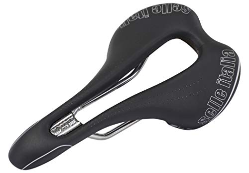 Selle Italia - Sillìn Bicicleta de Carretera SLR SuperFlow, Rail TI 316 Tubo Ø7, Sillìn Road Perfomance Fibra-tek Ligero, Comfort