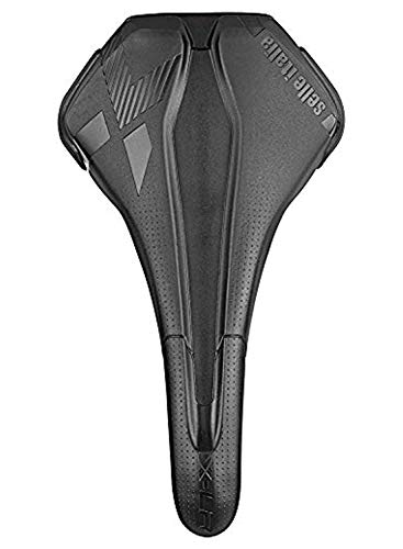 Selle Italia - Sillìn Bicicleta MTB X-LR Air Cross TM, Rail Manganese Tubo Ø7, Sillìn Off-Road Perfomance Rpu, Comfort, Amortiguador, Bordes Reforzados, Negro