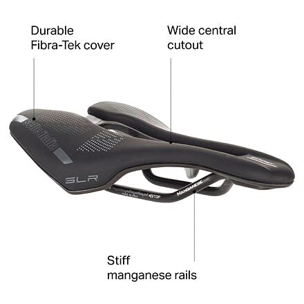 Selle Italia SLR Boost TM Superflow Sillín, Unisex Adulto, Negro, S3