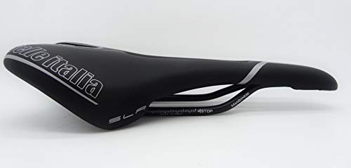 Selle Italia SLR Flow TM Sillín para Bicicleta, Unisex, Negro/Plateado, S2