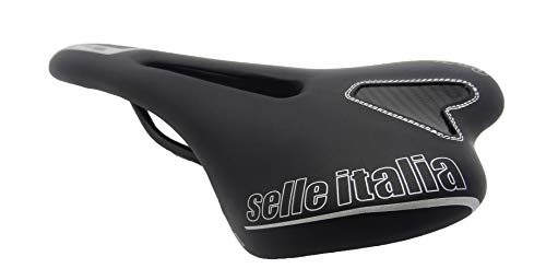 Selle Italia SLR Flow TM Sillín para Bicicleta, Unisex, Negro/Plateado, S2