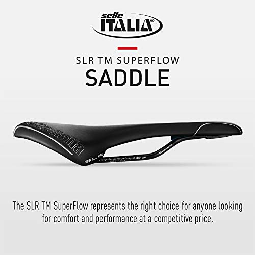 Selle Italia SRL TM Superflow S3 Sillín, Unisex Adulto, Negro, Talla Única