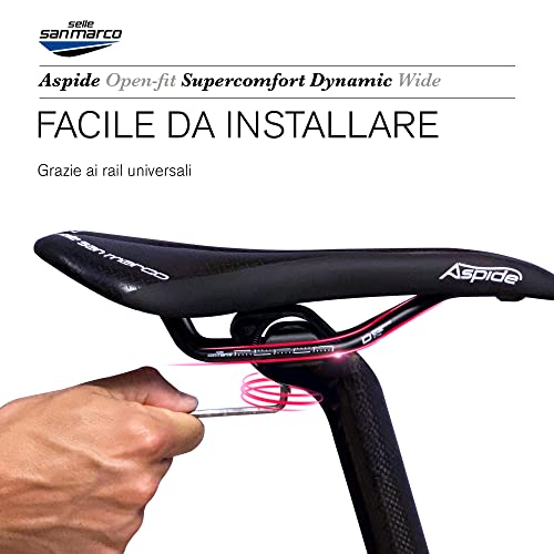 Selle San Marco - Sillín ASPIDE Supercomfort Open-Fit Dynamic Wide