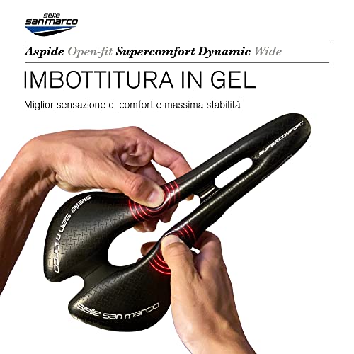 Selle San Marco - Sillín ASPIDE Supercomfort Open-Fit Dynamic Wide