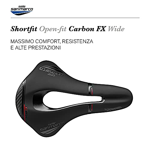 Selle San Marco - Sillín SHORTFIT Open-Fit Carbon FX Wide