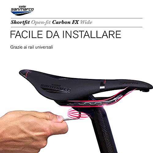 Selle San Marco - Sillín SHORTFIT Open-Fit Carbon FX Wide