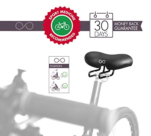 sellOttO Condor - Innovador sillín Acolchado Gel, Recomendado por Medicina Deportiva - Ideal para Bicicleta Ciutad, E-Bike, Mountainbike, Carrera