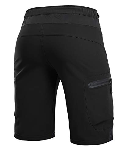 Señores ALLY deportes al aire libre, ocio Wasserabweisend Pantalones cortos, MTB-Kurzschlüsse, negro